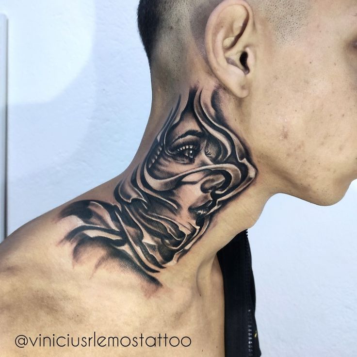 desenhos de tatuagem para pescoço feminino