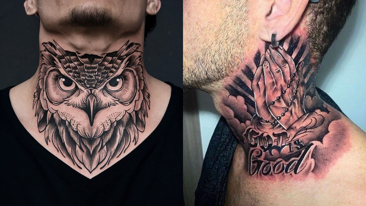 desenhos de tatuagem para pescoço feminino