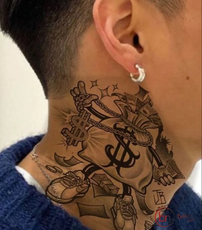 onde dói mais fazer tatuagem no pescoço