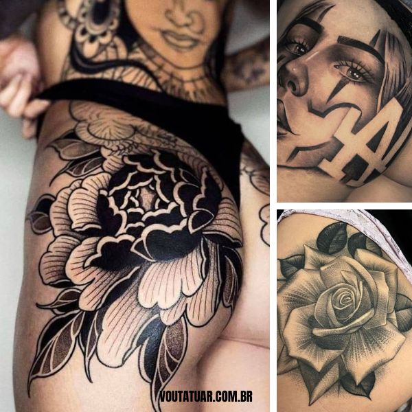 tatuagem de cobra quadril