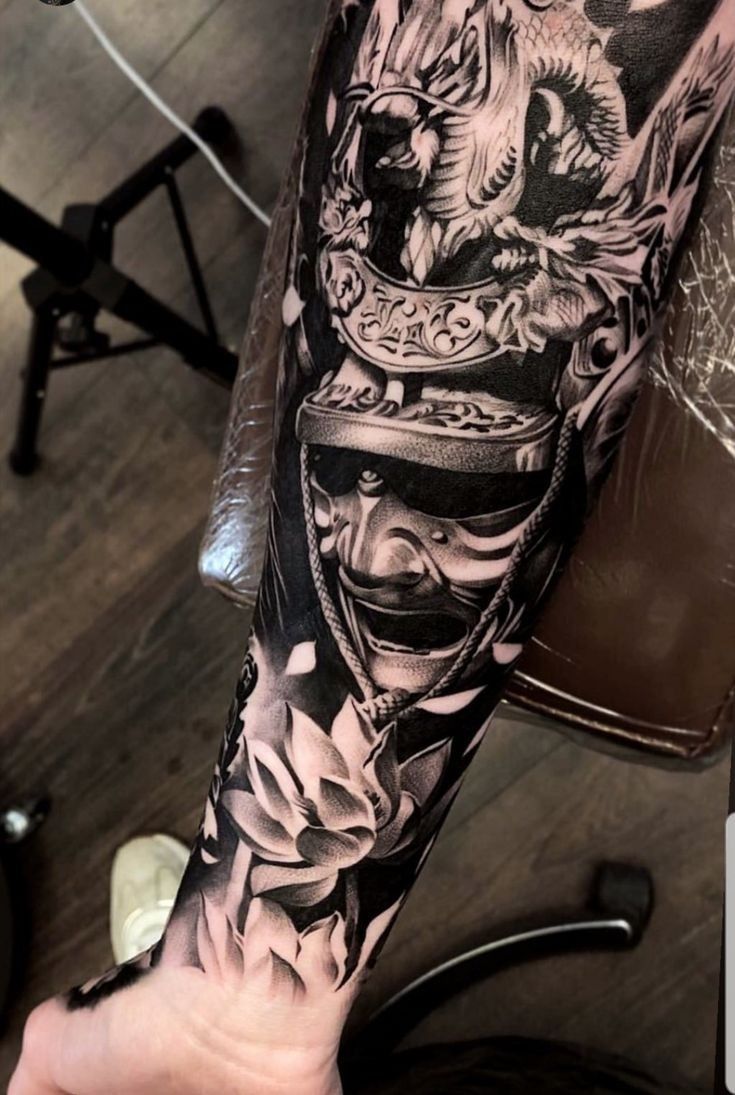 tatuagem samurai oriental