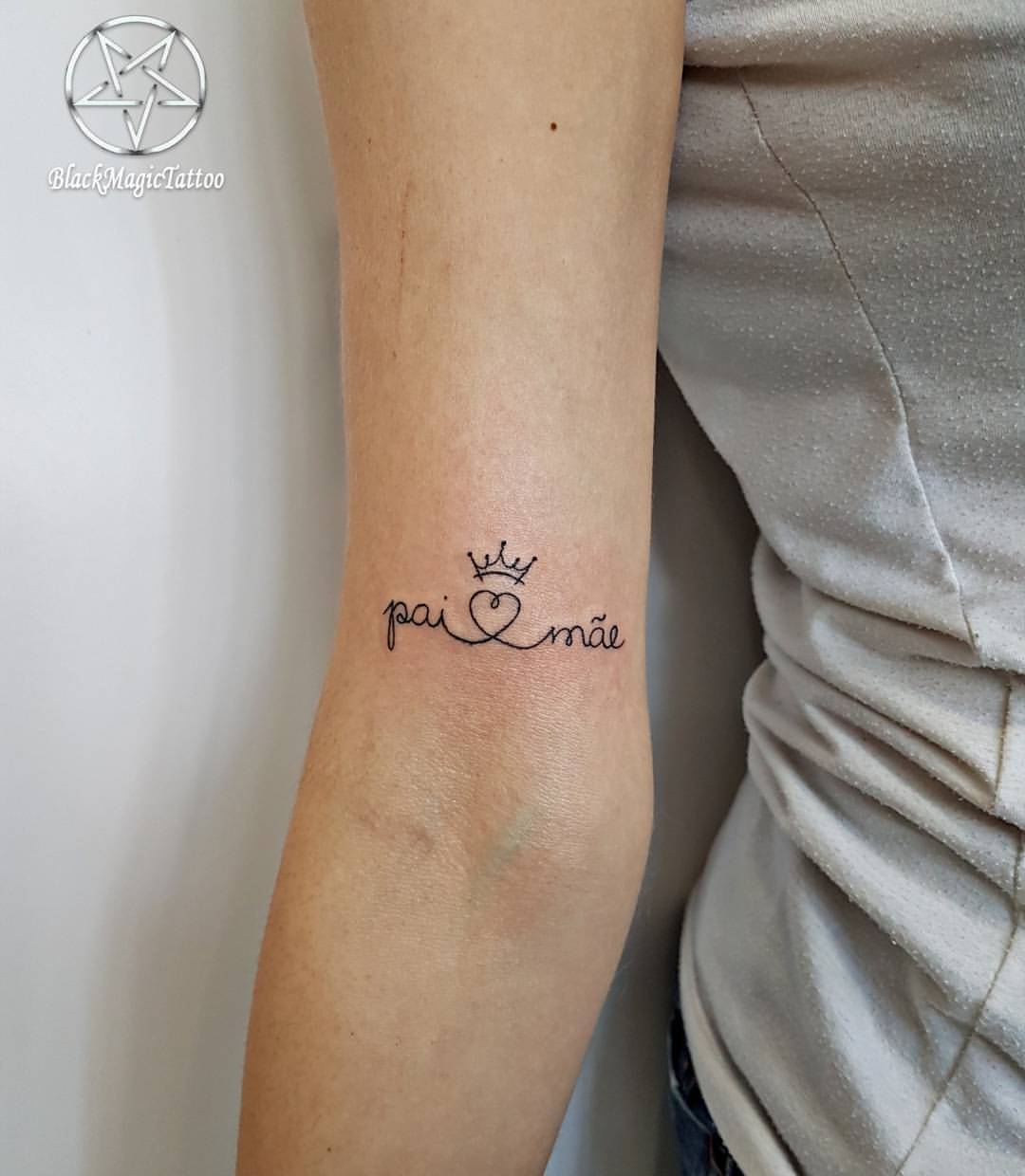 tatuagem delicada pai mãe