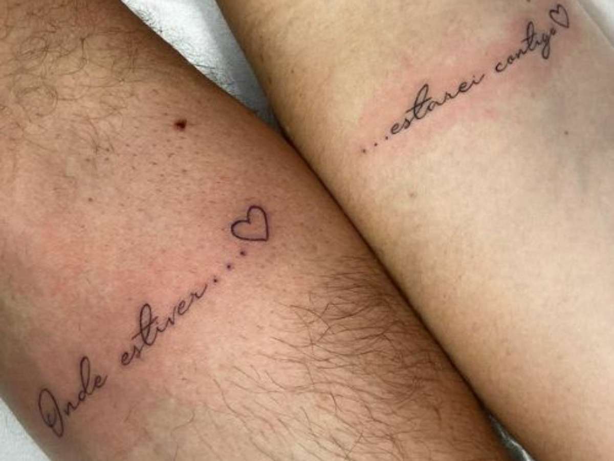 tatuagem de casal quebra cabeça