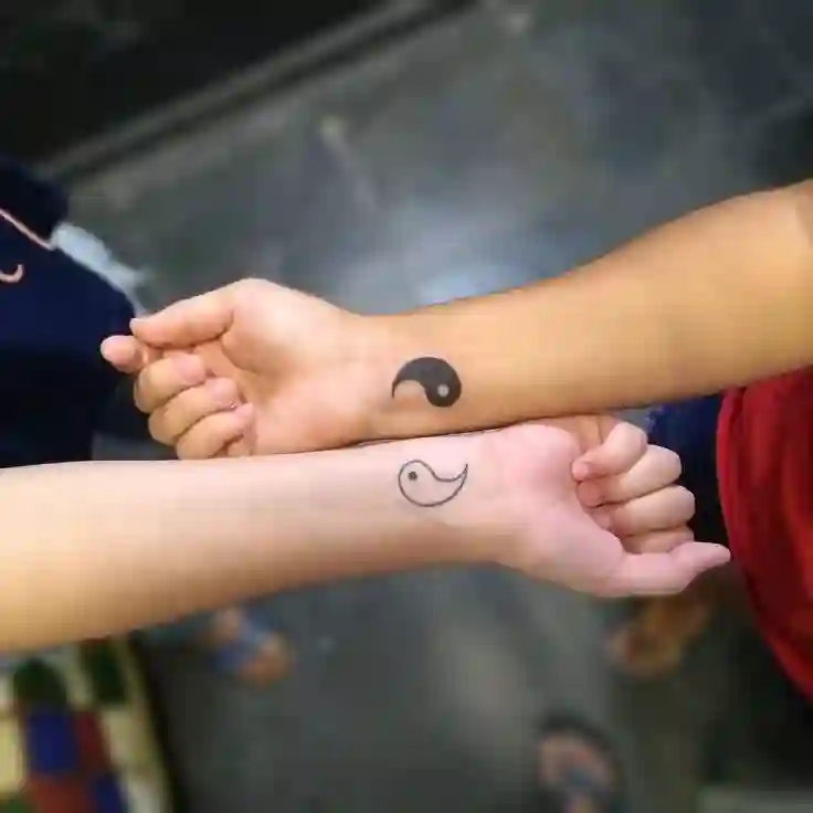 tatuagem de casal coordenadas