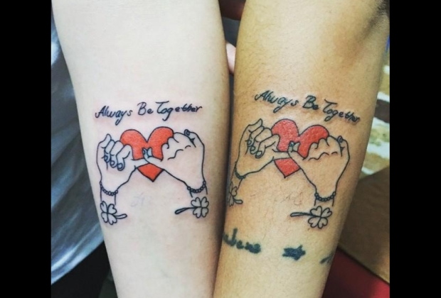 tatuagem de casal geek