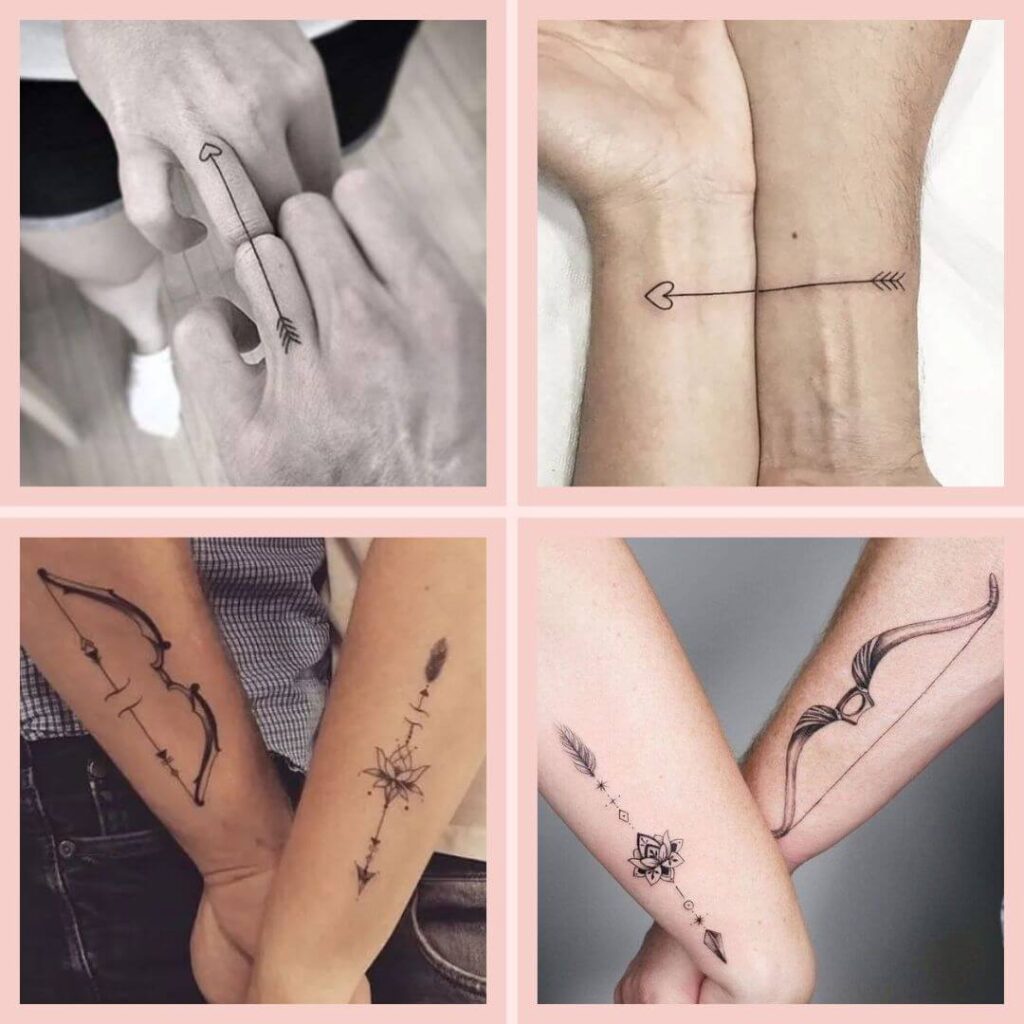 tatuagem de casal para pulso