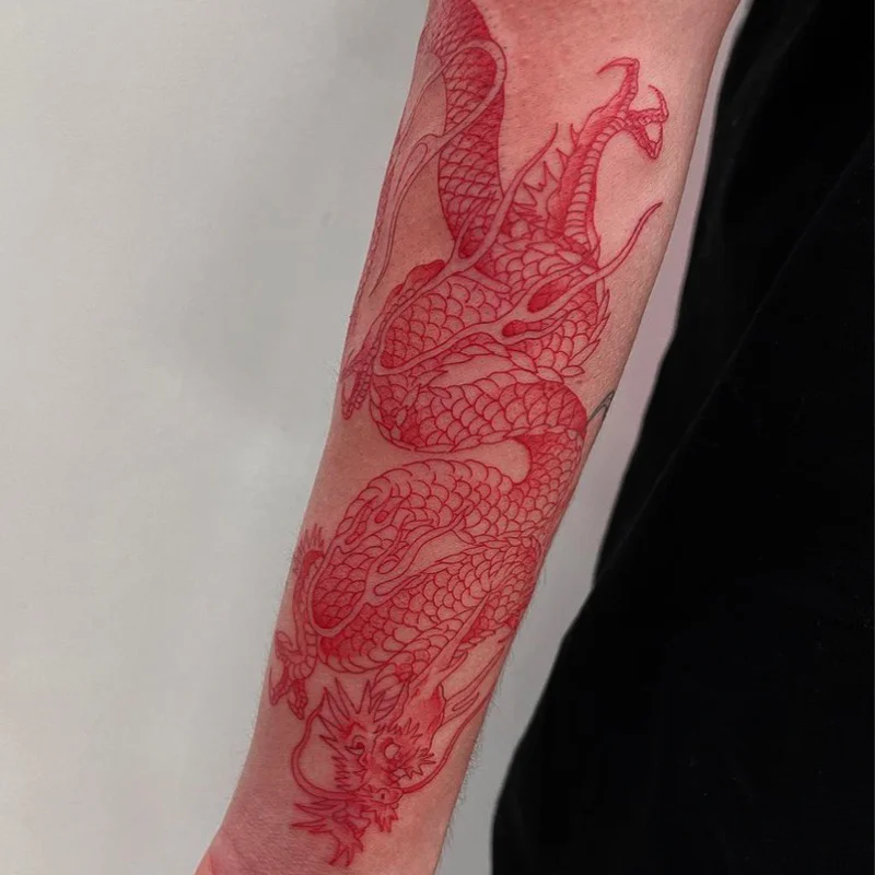 tatuagem vermelha cores