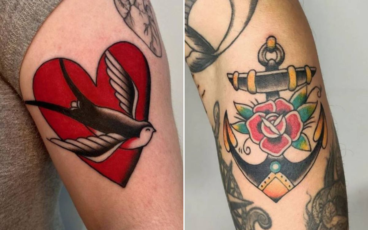 tatuagem vermelha riscos
