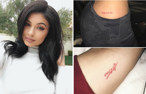 tatuagem vermelha moderna