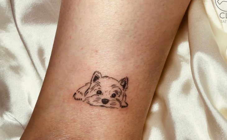 tatuagem filhote yorkshire