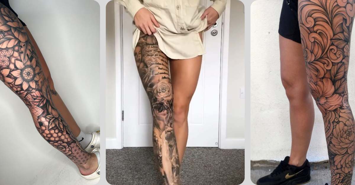 leg sleeve tattoo estilos