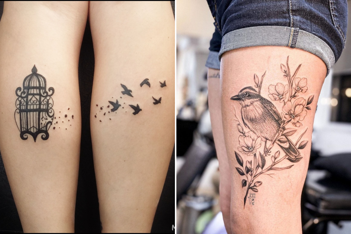 dor tatuagem perna