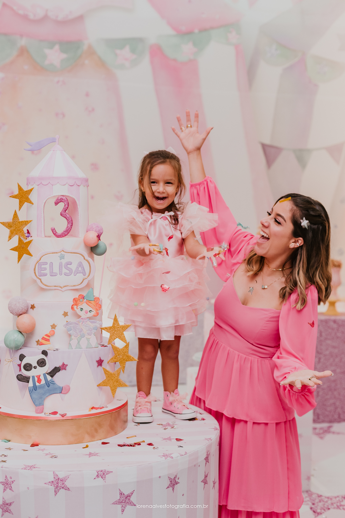 cores para festa de 3 anos menina