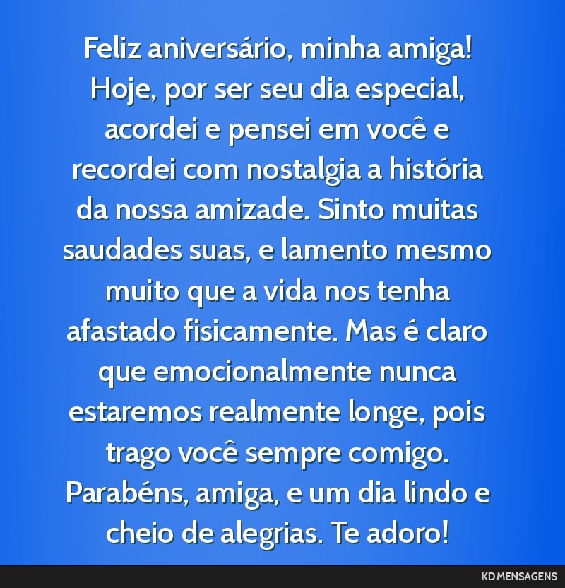 parabéns para amiga especial