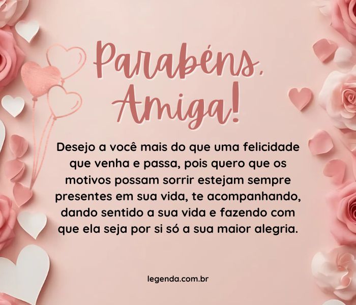 mensagens emocionantes para amiga