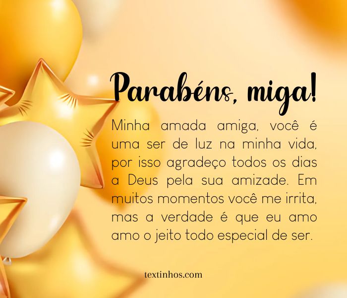 aniversário da amiga