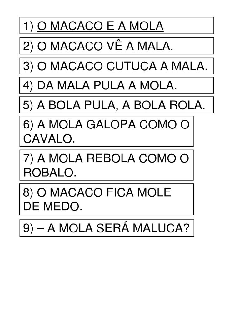 atividades de alfabetização 4 ano texto fatiado