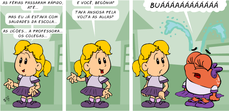 recrutamento de professores com tirinhas