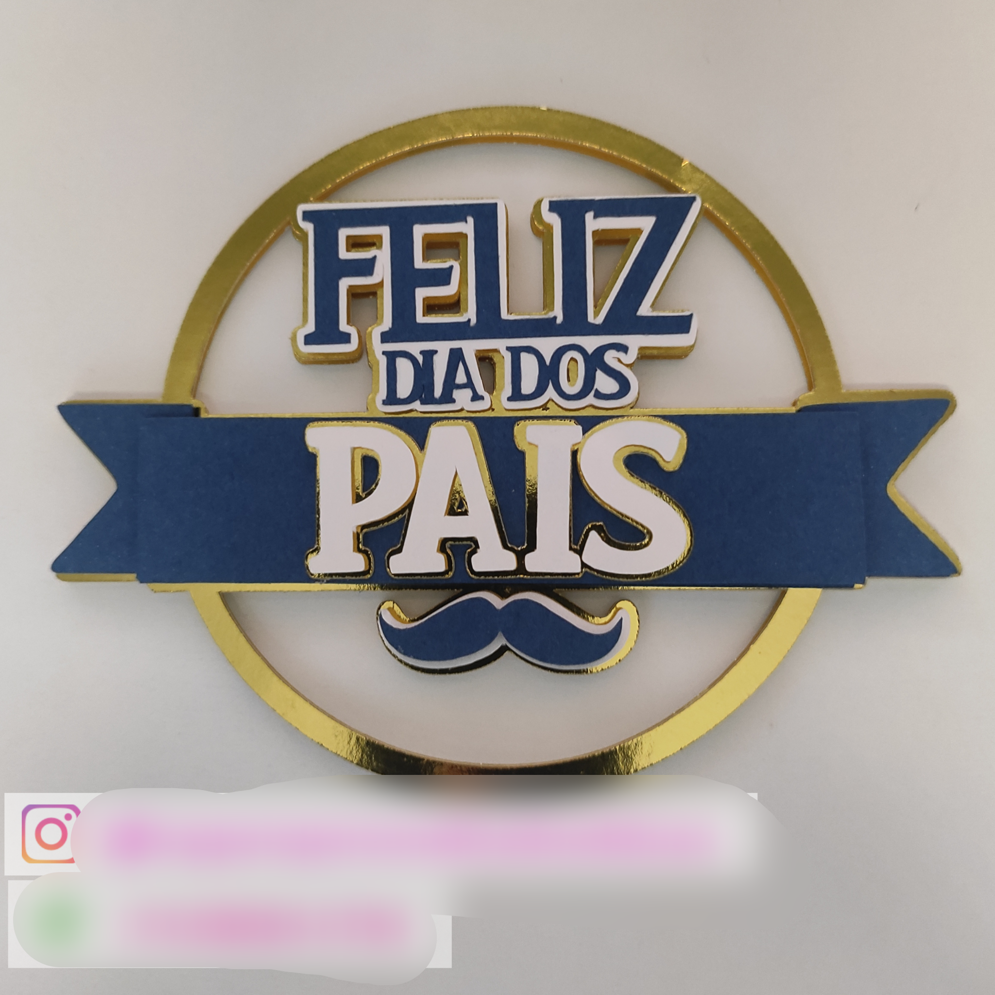 topo de bolo dia dos pais masculino