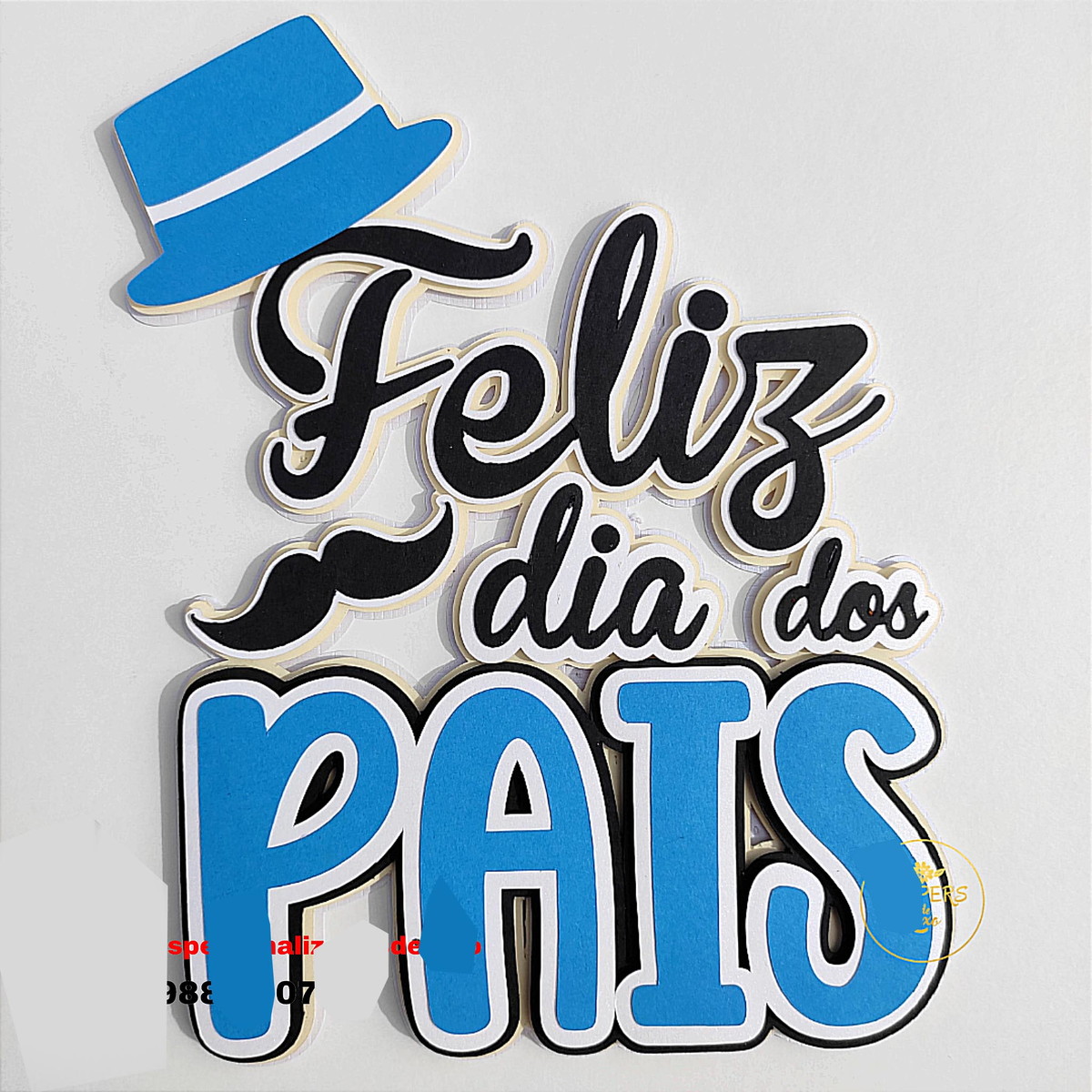 topo de bolo dia dos pais super herói