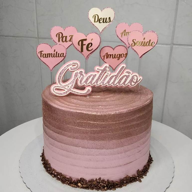 topo de bolo gratidão para baixar