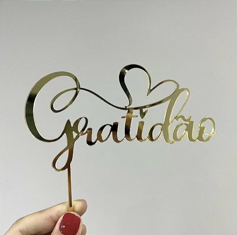 topo de bolo gratidão frases