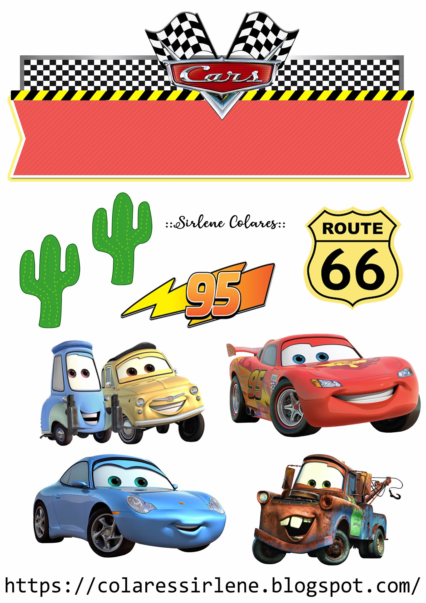 download topo de bolo relampago mcqueen png