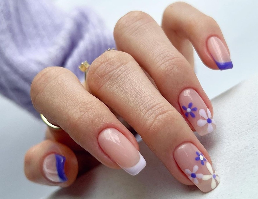 unhas lilás tumblr