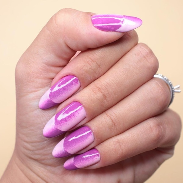 esmalte lilás holográfico