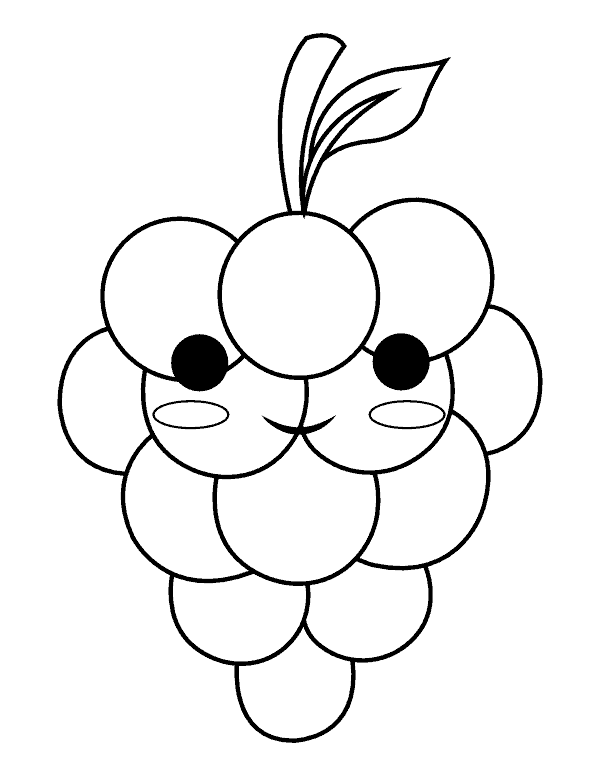 pintura de uva infantil