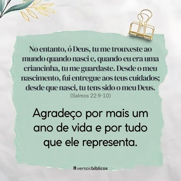 salmos para aniversário