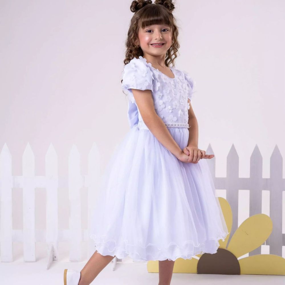 vestido branco infantil 12 anos