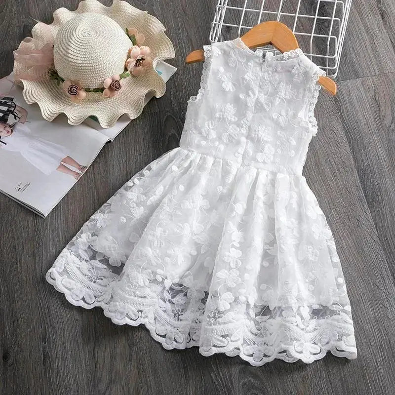 vestido branco infantil com brilho