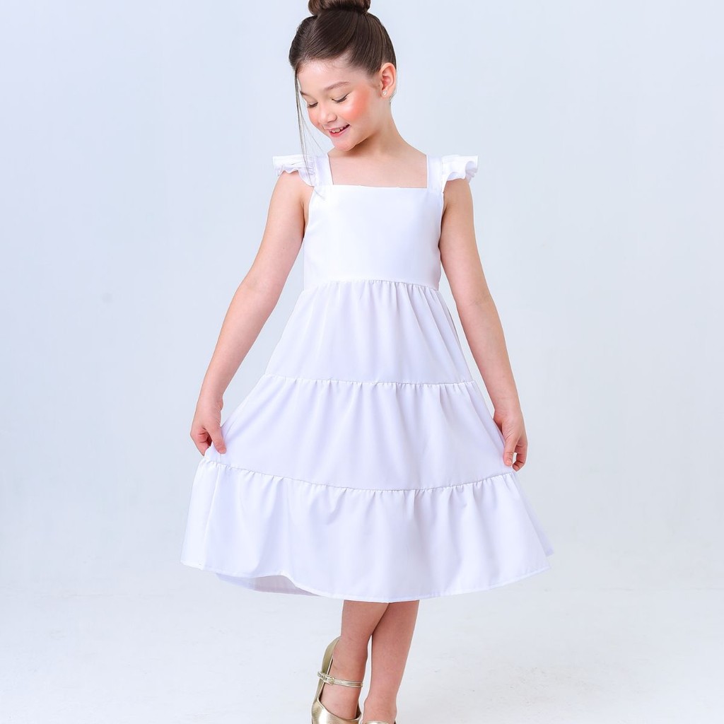 vestido branco daminha de casamento