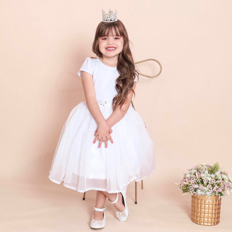 vestido branco para batizado menina