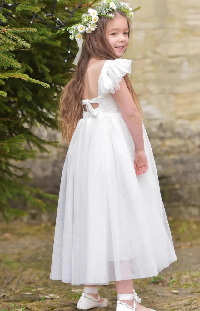 vestido de daminha de casamento