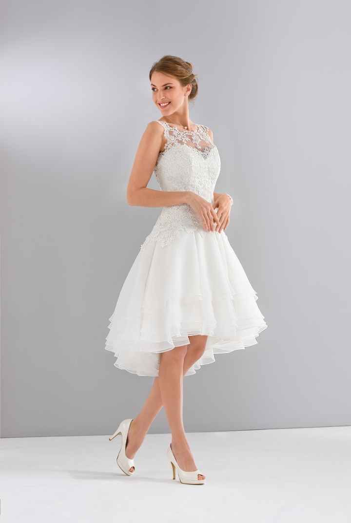 vestido de noiva curto com renda