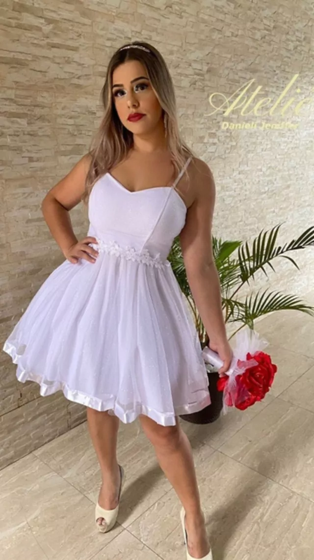 vestido de noiva curto barato