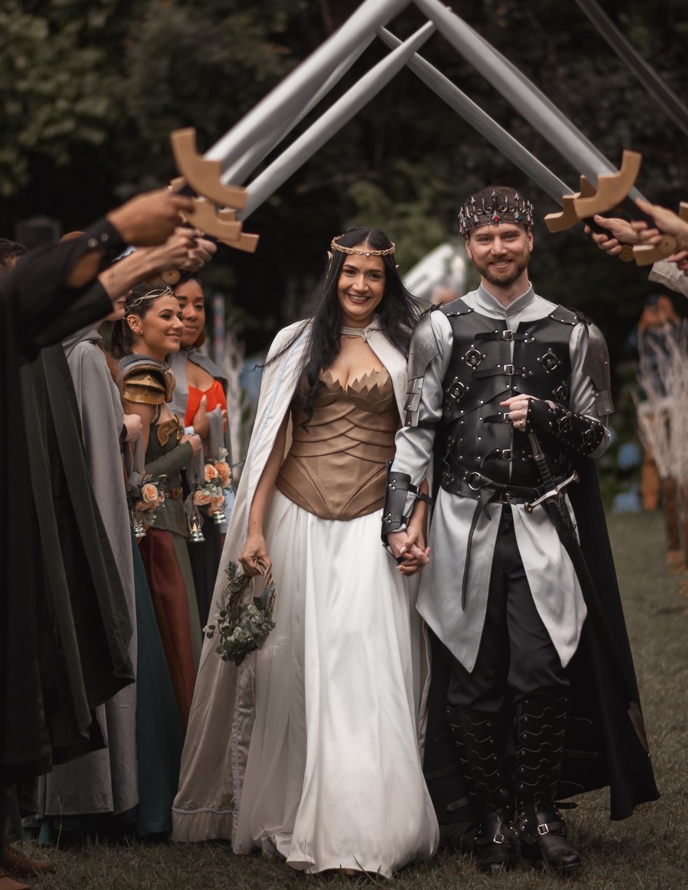 vestido de noiva gótico