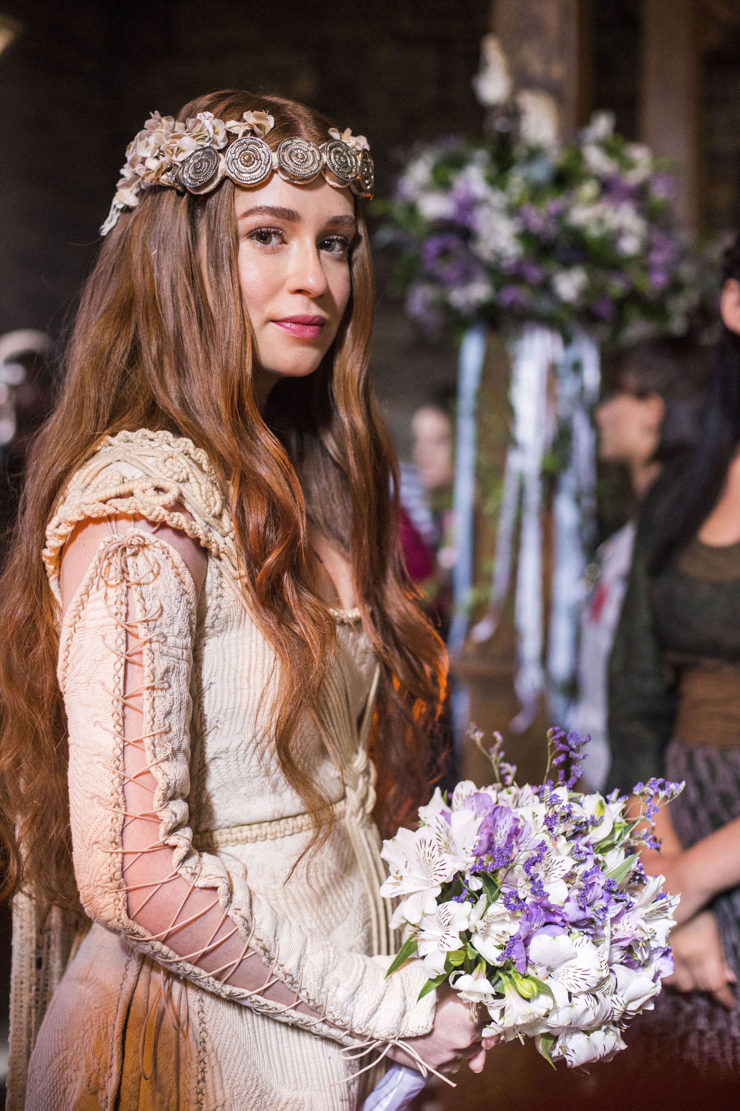 vestido de noiva em veludo