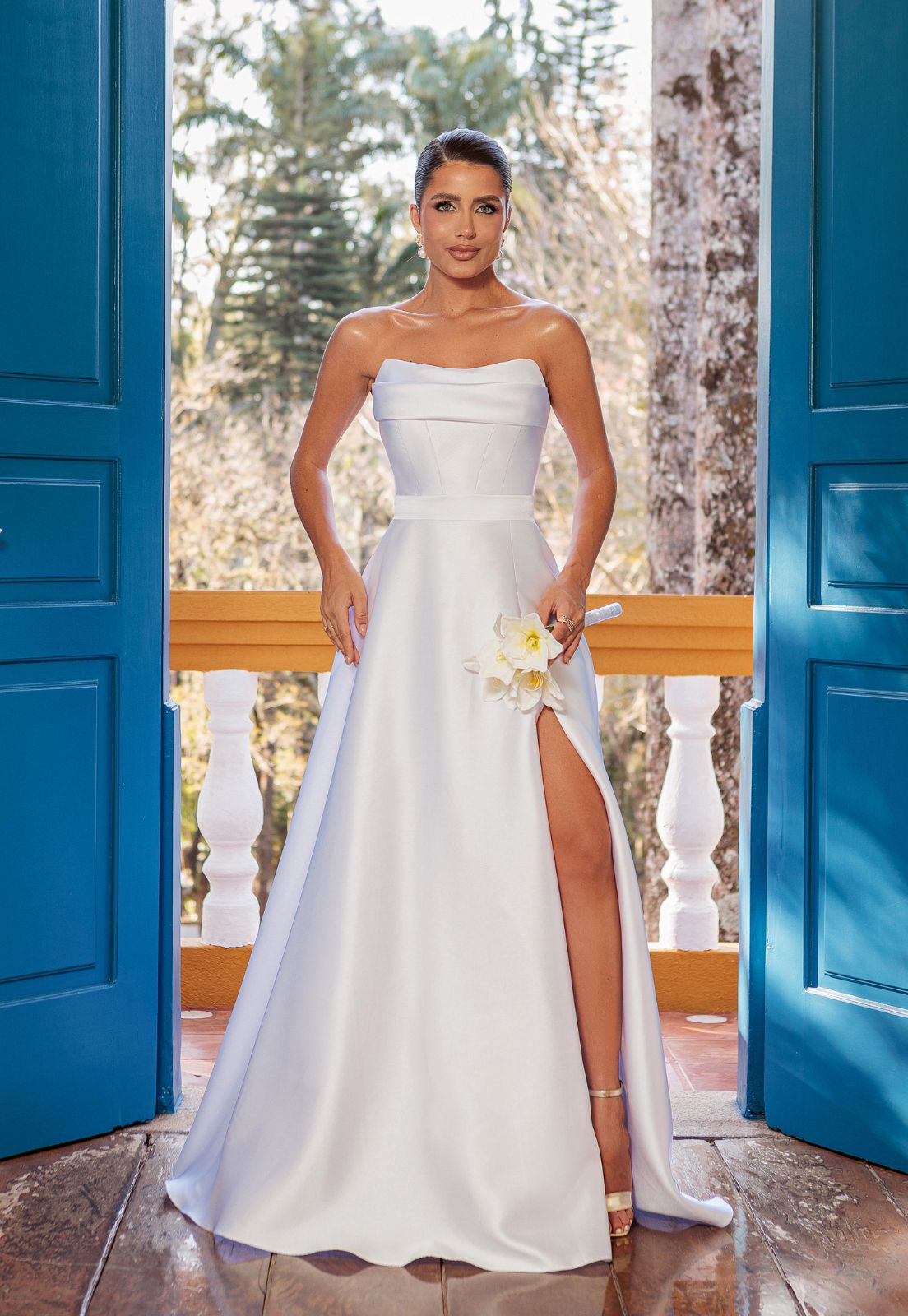 vestido de noiva tomara que caia sereia