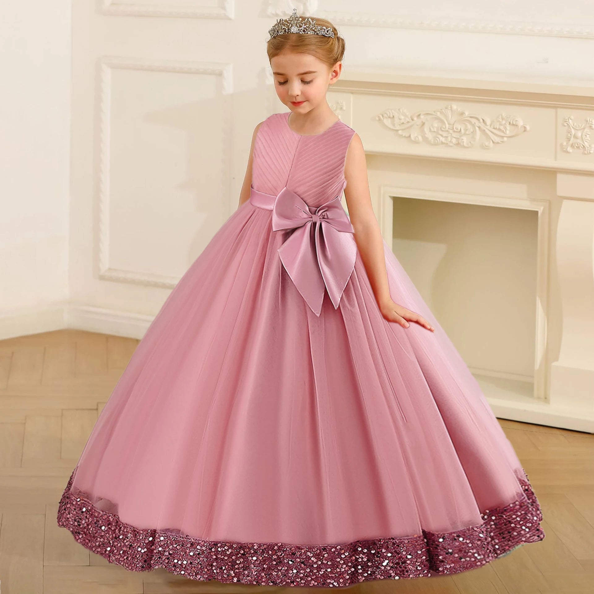 vestido de tule para menina