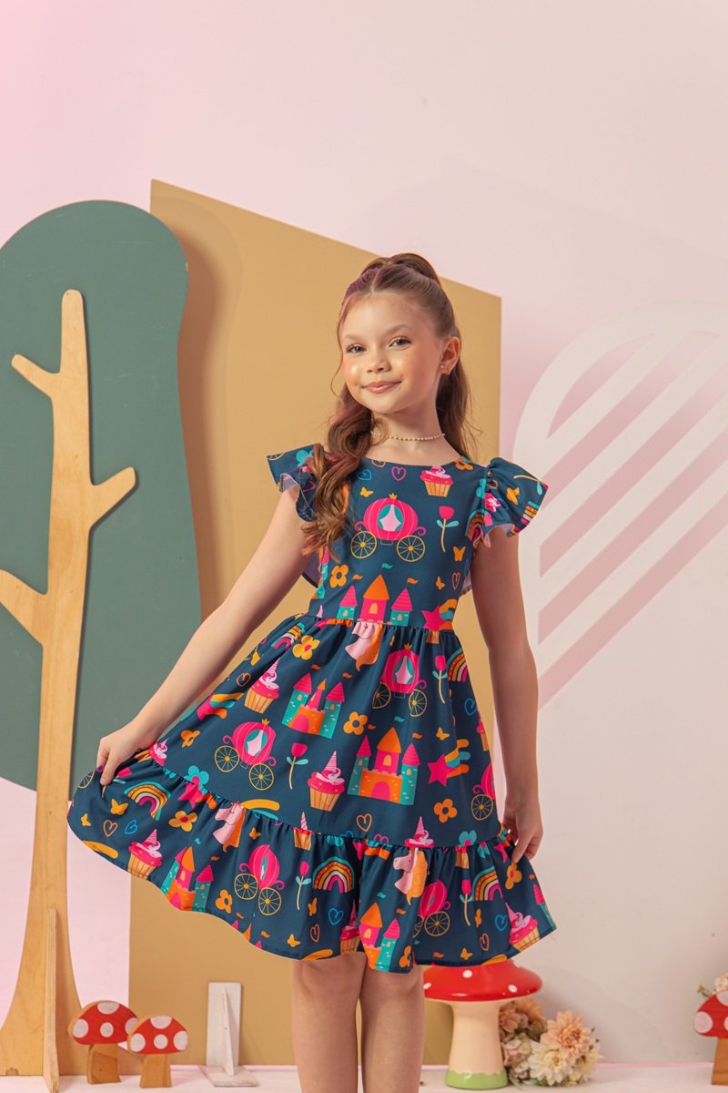vestido de luxo infantil