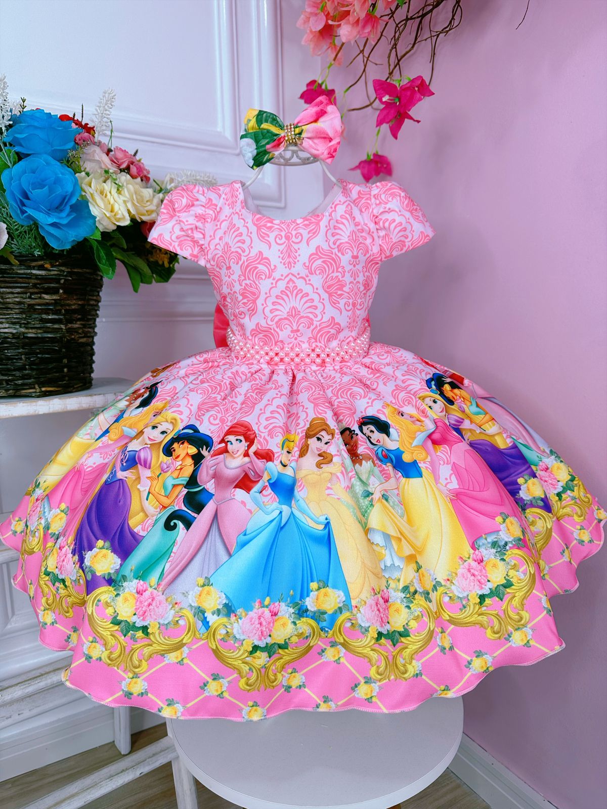 vestido de tule para menina