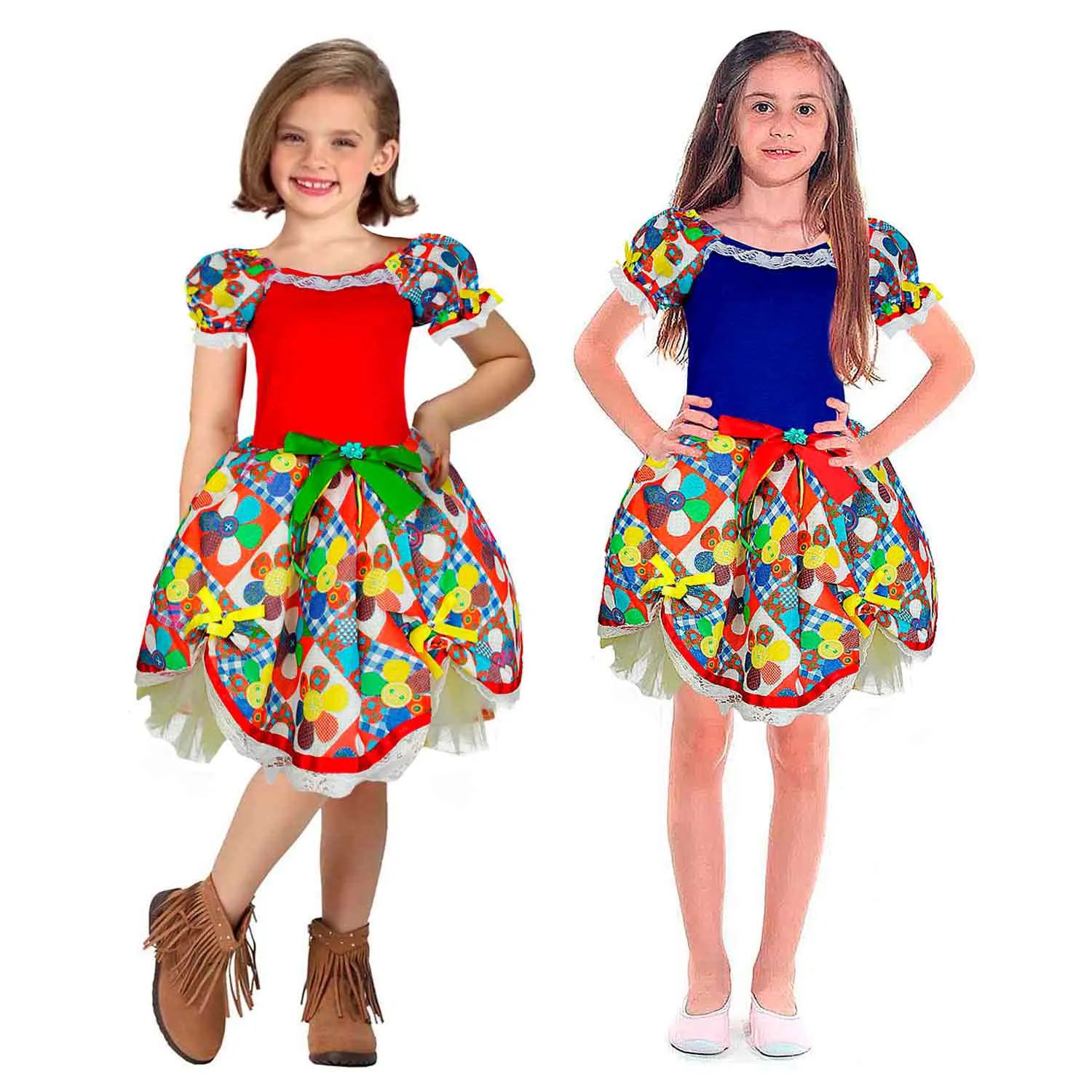 vestido de quadrilha infantil feito sob medida luxo