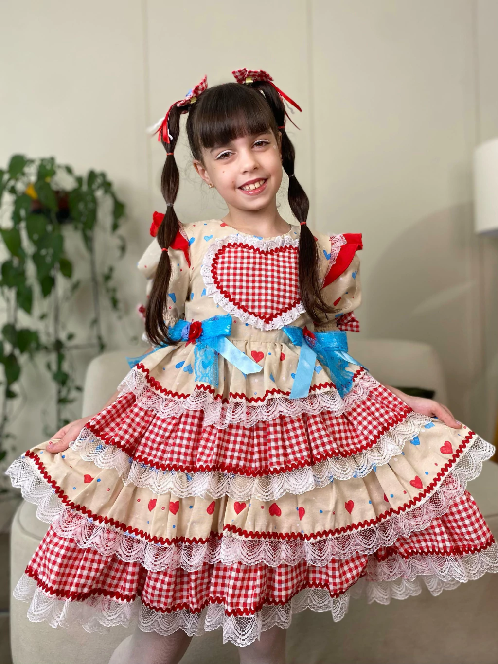 tendências vestidos quadrilha infantil 2026