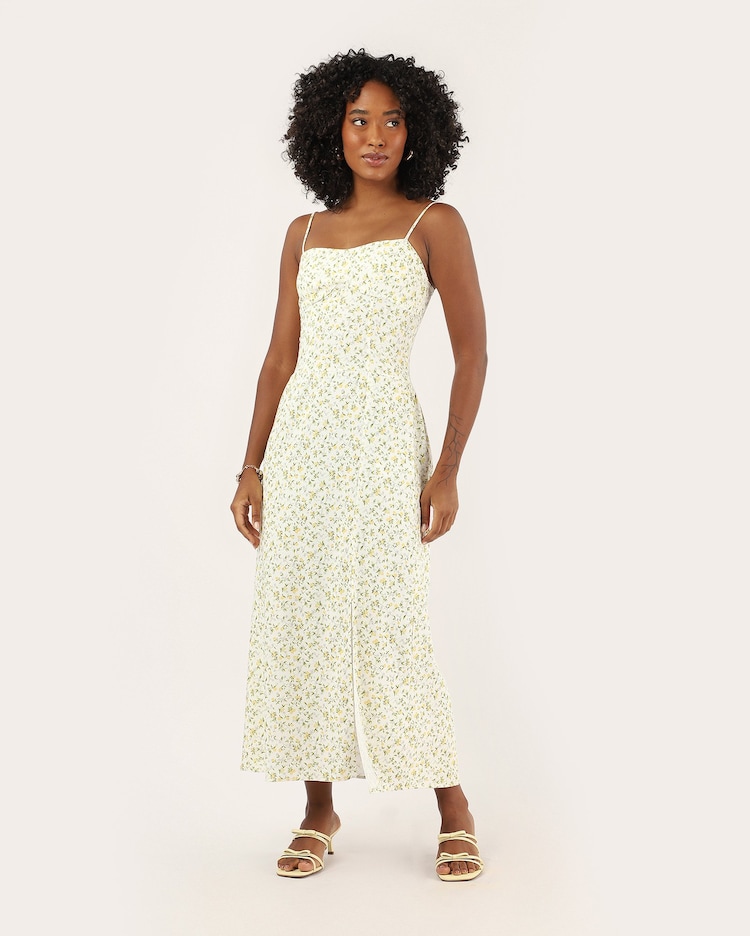 vestido evasê viscose