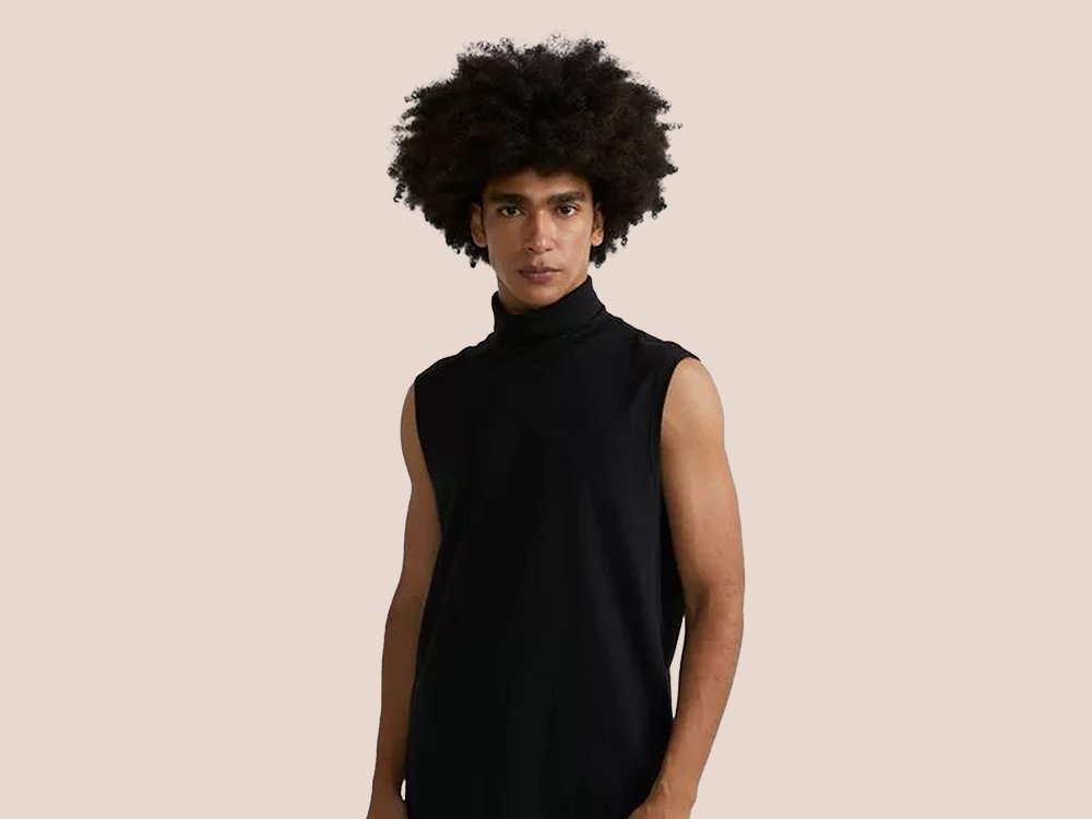vestido gola alta para festa