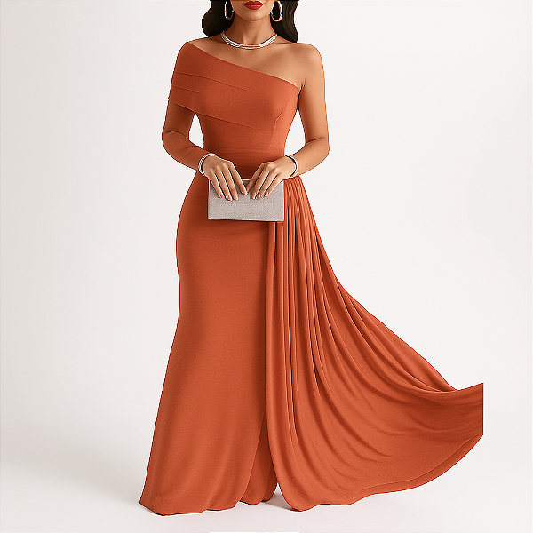 acessórios para vestido terracota