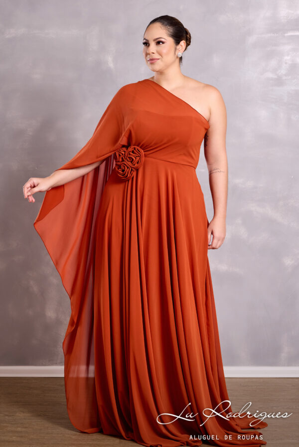 maquiagem para vestido terracota